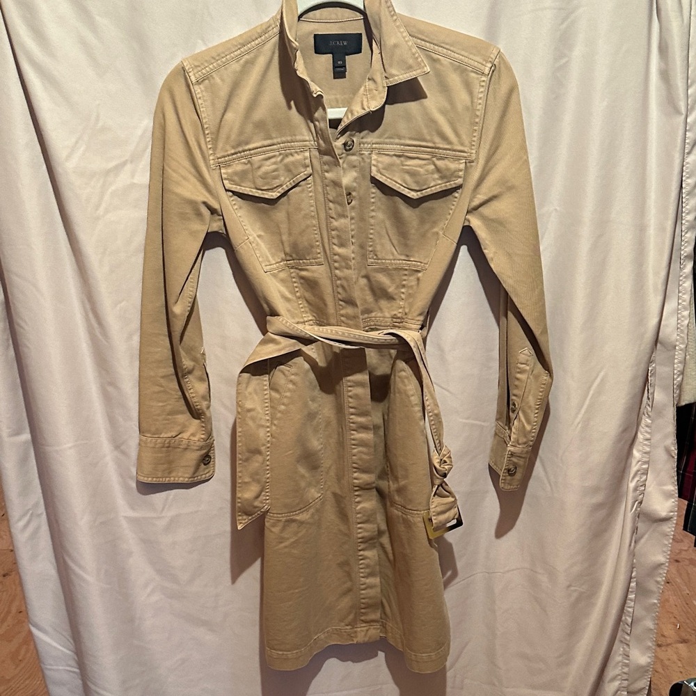 J. Crew Tan shirt dress